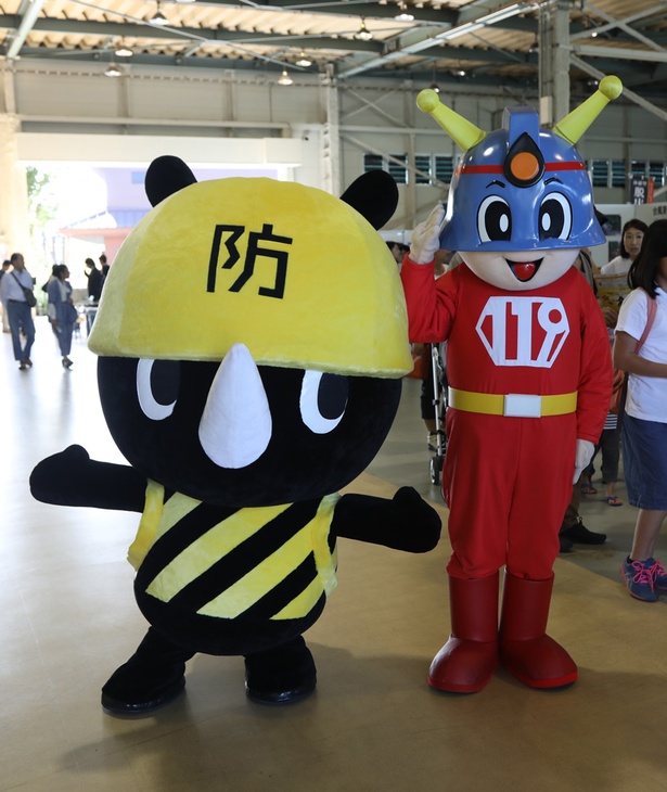 東京消防庁マスコットのキュータも登場する