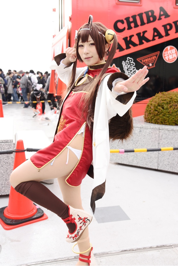 「アズールレーン」の平海に扮する みぬさん