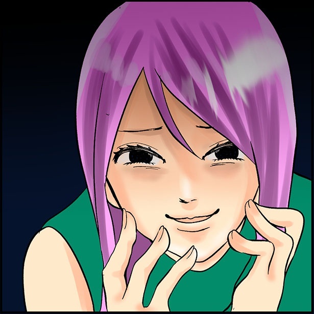 不敵な笑みを浮かべるひとみ