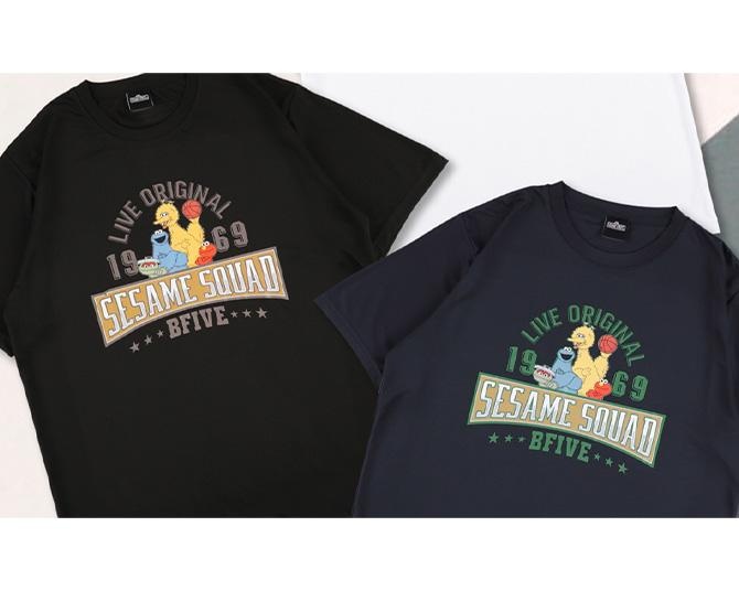 セサミストリートとのコラボアイテムがバスケブランド「BFIVE」より登場！3都市のAlpenでポップアップにて発売決定