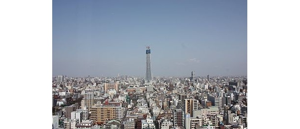｢東武ホテル レバント東京｣24階のレストランからの眺望
