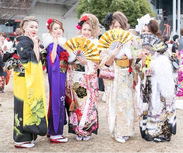 祝新成人2018！北九州市の成人式で見つけた振袖美人［ゆりちゃん、まいちゃん、ののかちゃん、りおなちゃん、なつかちゃん］