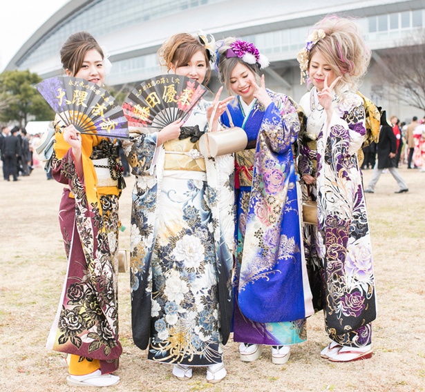 祝新成人2018！北九州市の成人式で見つけた振袖美人［きょうかちゃん、ゆなちゃん、なほちゃん、りほちゃん］