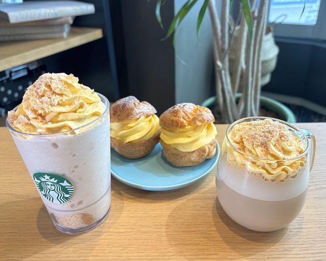 【スタバ新作】フワフワ＆こんがり食感「シュークリーム フラペチーノ」と「シュークリーム ラテ」が登場