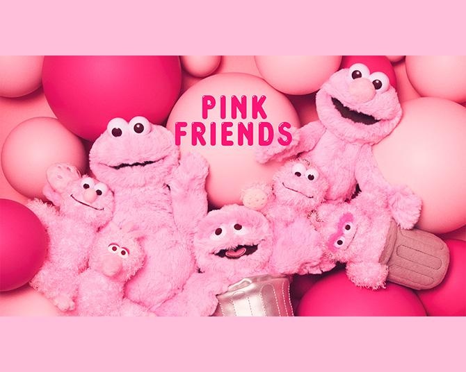 エルモもクッキーモンスターもオスカーもピンク色に!?セサミストリートマーケットでピンク尽くしの春コレクションがスタート