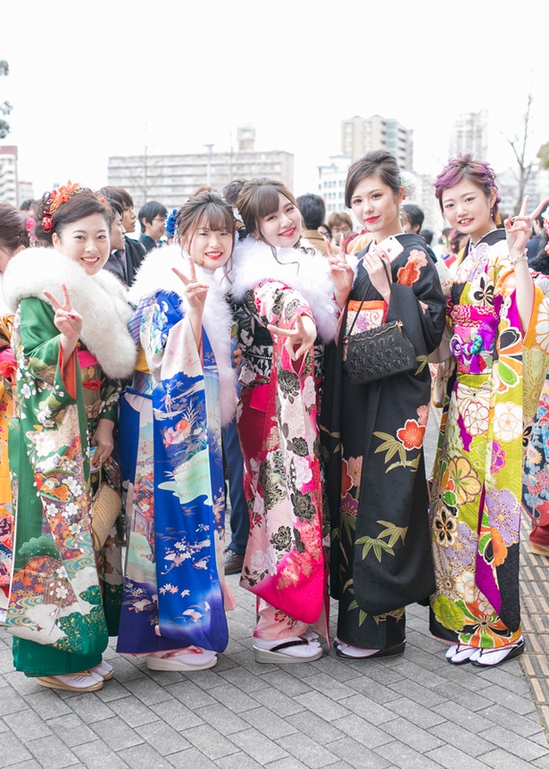 祝新成人2018！北九州市の成人式で見つけた振袖美人［れいなちゃん、ふうこちゃん、きづきちゃん、りなちゃん、りさちゃん］