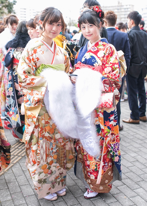祝新成人2018！北九州市の成人式で見つけた振袖美人［みずきちゃん、むつみちゃん］