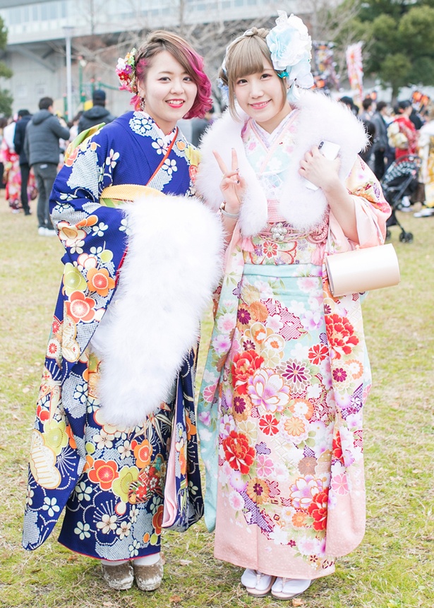 祝新成人2018！北九州市の成人式で見つけた振袖美人［れいなちゃん、ゆうきちゃん］