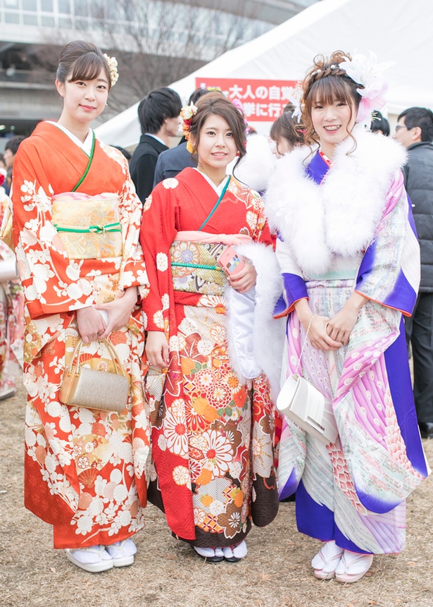 祝新成人2018！北九州市の成人式で見つけた振袖美人［まほちゃん、ことねちゃん、ゆいちゃん］