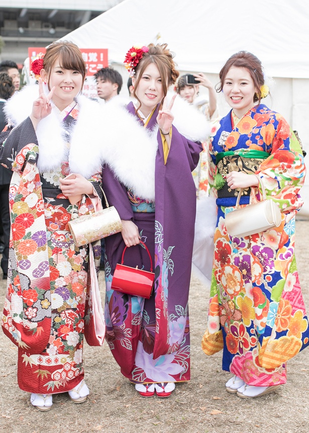 祝新成人2018！北九州市の成人式で見つけた振袖美人［さなちゃん、きょうかちゃん、たまきちゃん］