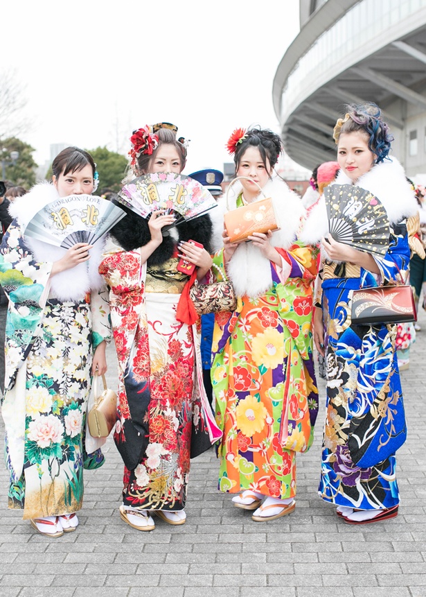 祝新成人2018！北九州市の成人式で見つけた振袖美人［まいかちゃん、まりのちゃん、わかばちゃん、まこちゃん］