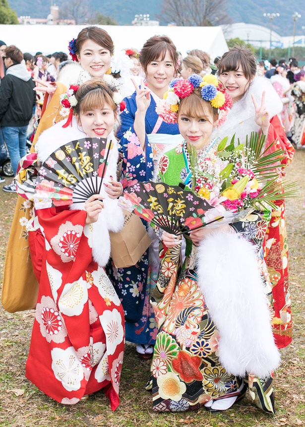 祝新成人2018！北九州市の成人式で見つけた振袖美人［かのちゃん、まいちゃん、ことりちゃん、なつきちゃん、なつねちゃん］