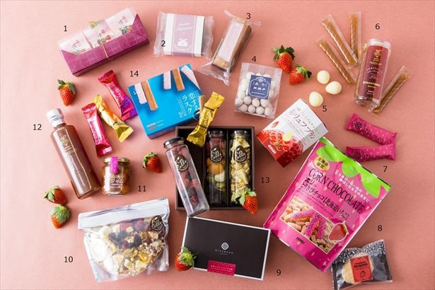 苺のすいーとぽてとやストロベリーポルボローネをはじめとした苺商品の販売も開催