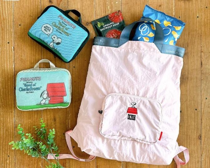 スヌーピーデザインの“パッカブルトート”が有能すぎ！ルートート新作2型は手のひらサイズに大変身