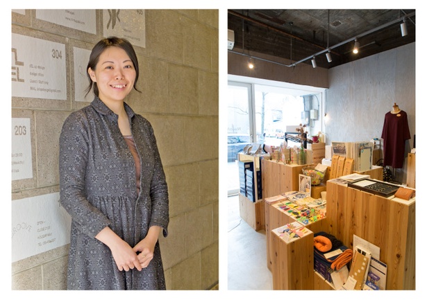 浜松市中区「ニューショップ浜松」店長の植野聡子さん/約100円からレンタルでき、誰でも小さな店を持つことが可能