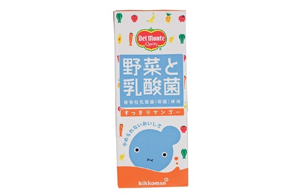野菜たっぷりにもかかわらずマンゴー味の「デルモンテ 野菜と乳酸菌」(95円・200ml)
