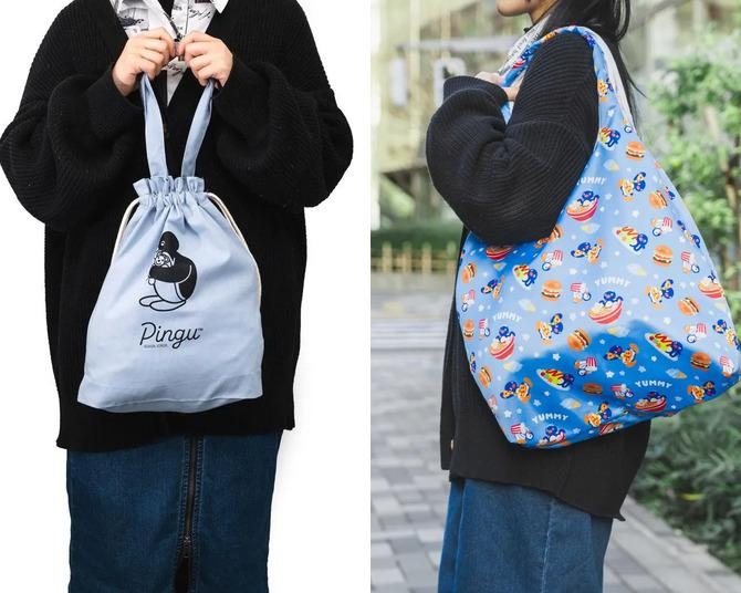 ピングー公式オンラインストア限定「巾着バッグ」＆「YUMMYエコバッグ」が大人かわいい！非売品サコッシュ特典も