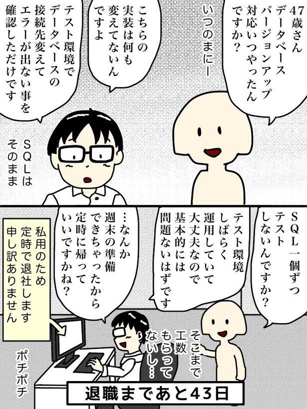 「100日後に退職する47歳」57日目