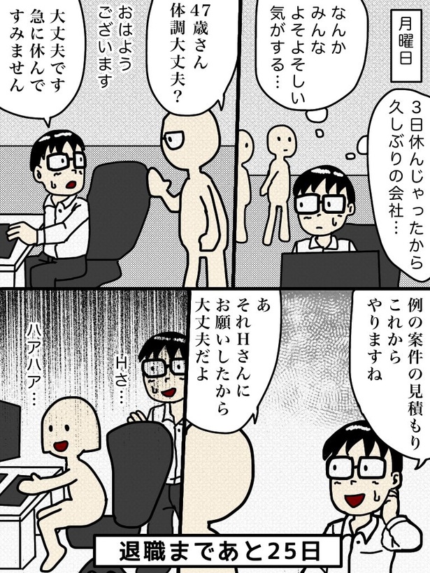 「100日後に退職する47歳」75日目