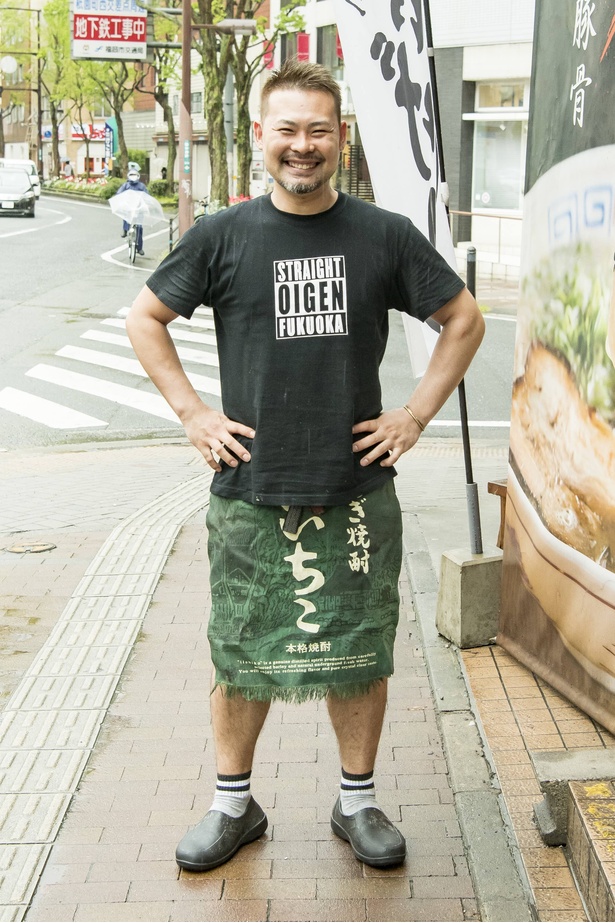 店主の津曲剛さん。｢濃厚豚骨派の方にオススメです｣