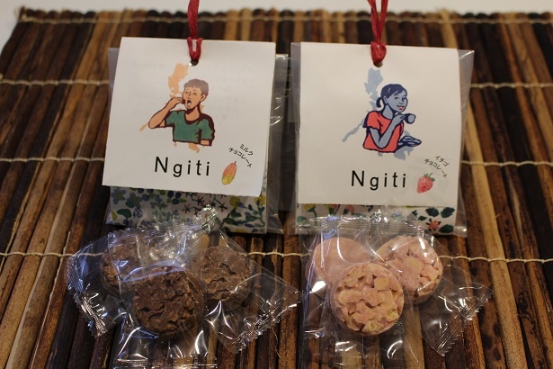 マロニエゲート銀座2の特設会場ではチョコレートのチャリティー販売が行われる