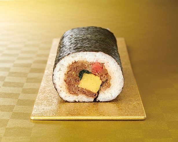 浅草今半の「神戸牛すき焼き巻」(3780円)。厳選した神戸牛を使用している