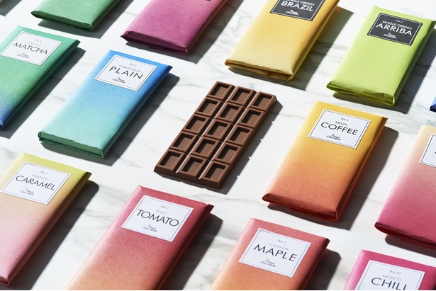 「7 Seas Chocolate」はスタンダードフレーバー(各626円)13種類、シングルオリジン(各810円)6種類の全19種類
