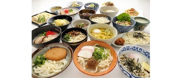 全18種類の“ご当地うどん”が登場