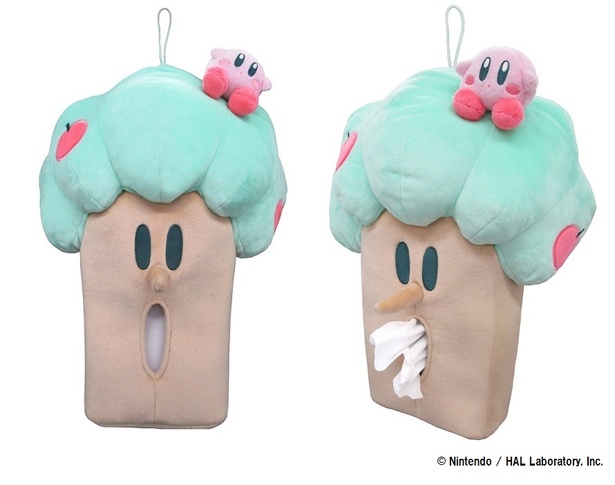 KIRBY Pastel Life ウィスピーウッズ ティッシュカバー(3200円、税別)