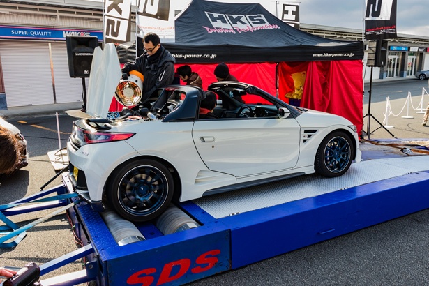 チューニングしたS660をシャシーダイナモを使ってパワーを計測