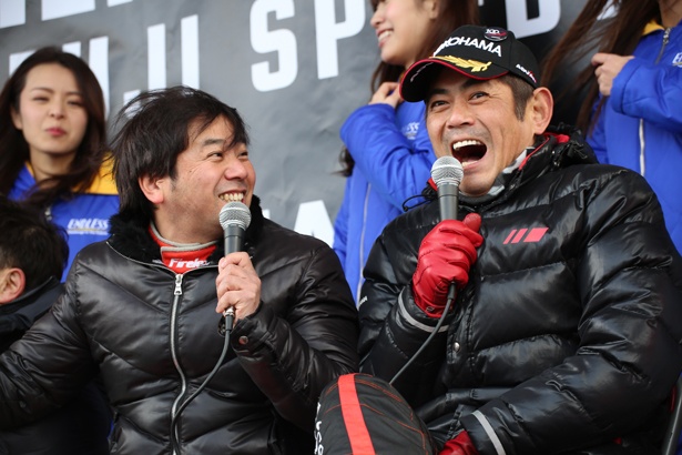 木下みつひろ氏（左）と織戸学氏（右）
