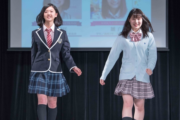 NEW BRiGHT PRODUCTION賞を受賞した瀬戸羽咲さん(写真左)、SHIBUYA109ABENO賞を受賞した雛子さん(写真右)