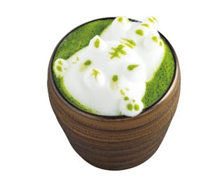 かわいい動物のラテアートに悶絶！「茶寮 翠泉」の「まろ濃い抹茶ラテ3Dアート」