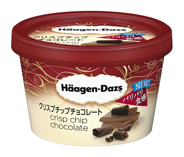  新商品の「ハーゲンダッツ ミニカップ クリスプチップチョコレート」(通常価格294円)