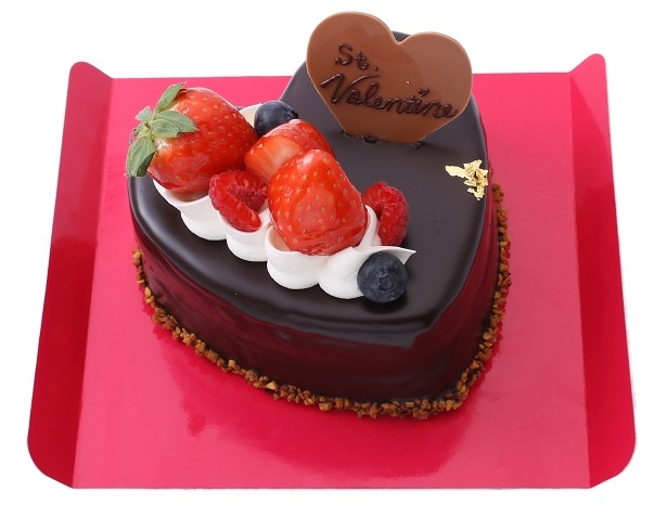 ハート型のメッセージに思いをのせよう アンテノールのバレンタインケーキ ウォーカープラス
