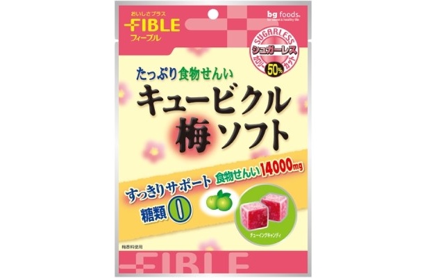 【写真】主原料に食物繊維使用のチューイング・キャンディは業界初！