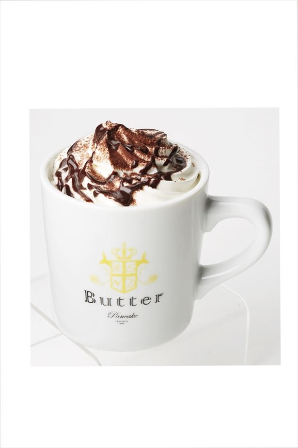 スペシャルドリンクの「生チョコ ホットショコラ (税抜480円)」