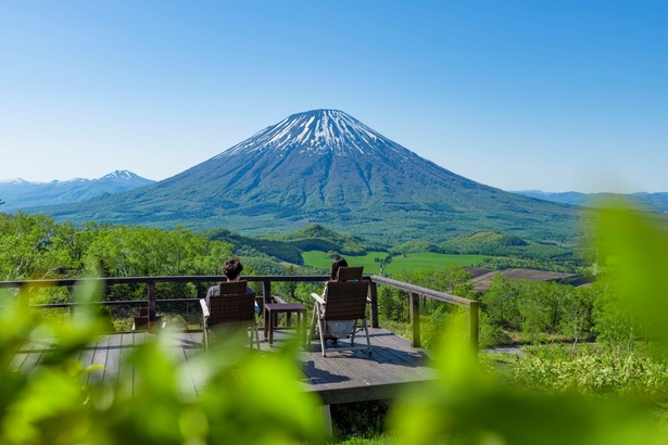 ゴンドラを降りれば、羊蹄山が目の前に！