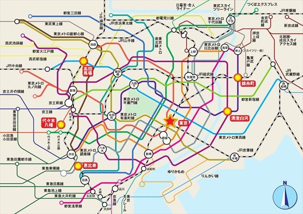 東京駅から北西という位置がチャンスを招くのだそう