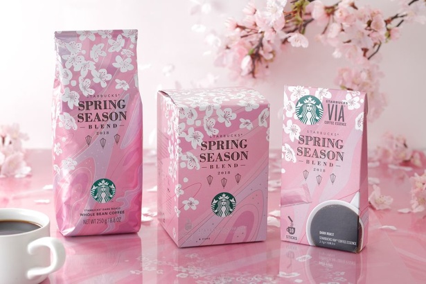 春の訪れを告げる桜のように表情豊かな風味のコーヒーもコーヒー豆、スティックタイプ、パーソナルドリップタイプで販売