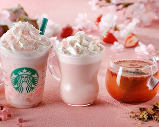 スタバ春の定番、さくらビバレッジ発売！シリーズ初のティーも登場