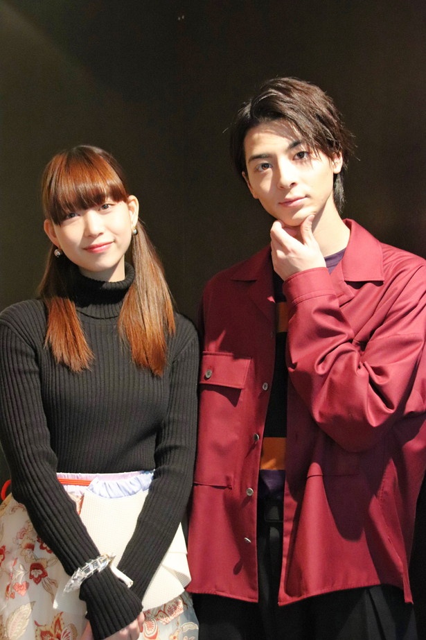 ドラマ「賭ケグルイ」出演中の高杉真宙と森川葵(写真右から)に、現場の様子などを語り合ってもらった