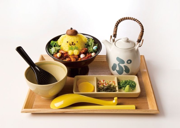 名古屋店限定メニューの「どえりゃあ絶品！名古屋ご当地！ポムポムプリンのひつまぶし」(税抜1590円)