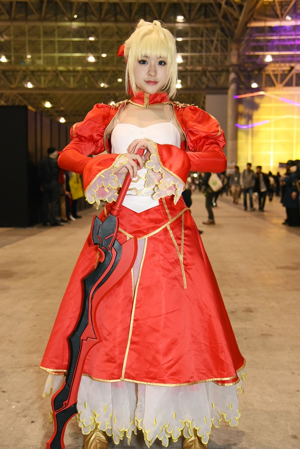 「Fate/EXTRA」のネロ・クラウディウスに扮する すてらさん