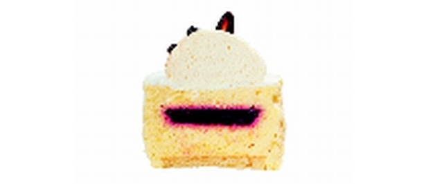 【写真】こんもりチーズクリームを盛った「ライオンケーキ」の断面は…