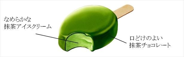 【写真を見る】抹茶アイスと抹茶チョコの上質な味わいが楽しめる