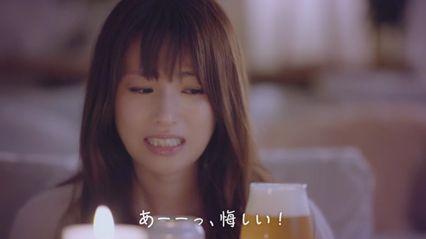 「あーーっ、悔しい！篇」では悔しい表情は続く