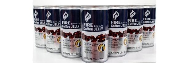 「キリン ファイア コーヒーゼリー」(115円)は、20〜40代のビジネスマンをターゲットに、仕事中でも気軽に“飲める”よう設計した缶入りのコーヒーゼリー