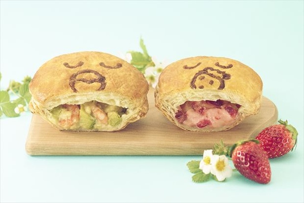 【写真を見る】セイボリーパイとスイーツパイ「ストロベリーマスカルポーネ」の2種類が登場！