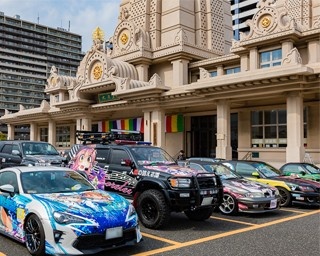 痛車・痛バイクが川崎大師に大集合！交通安全を祈願する